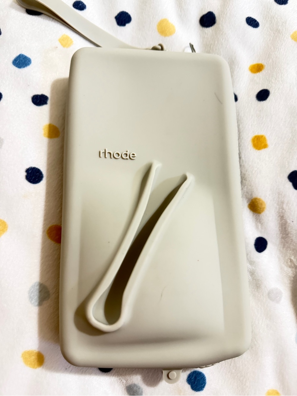 Light Gray Silicone Wristlet Wallet
